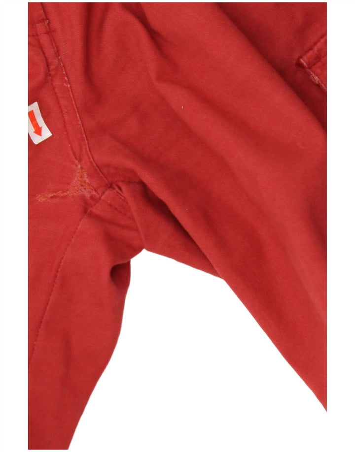 PYRAMID Dame Cargo Shorts IT 44 Medium W28 Rød Bomuld