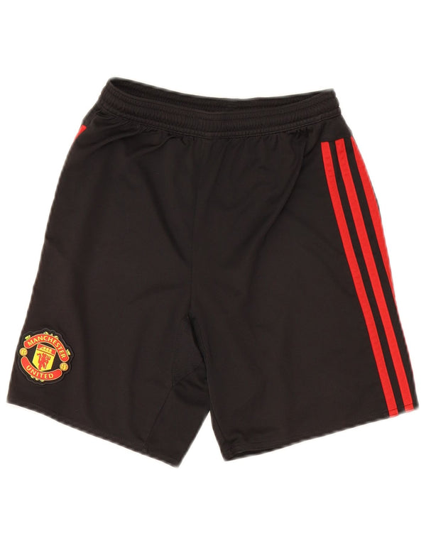 Adidas Boys Manchester United sportsshorts 11-12 år sort polyester