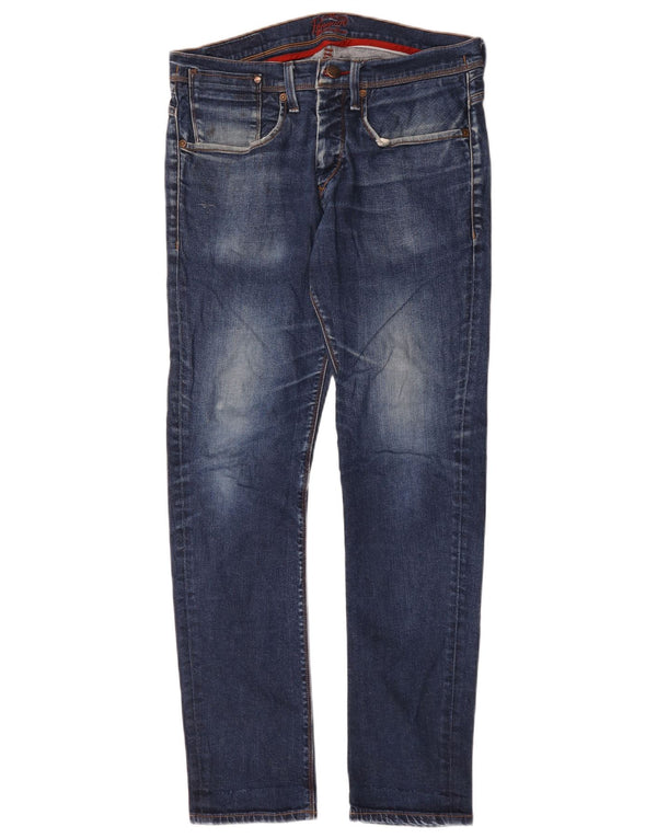 Penguin Herre Slim Jeans W32 L32 Blå Bomuld