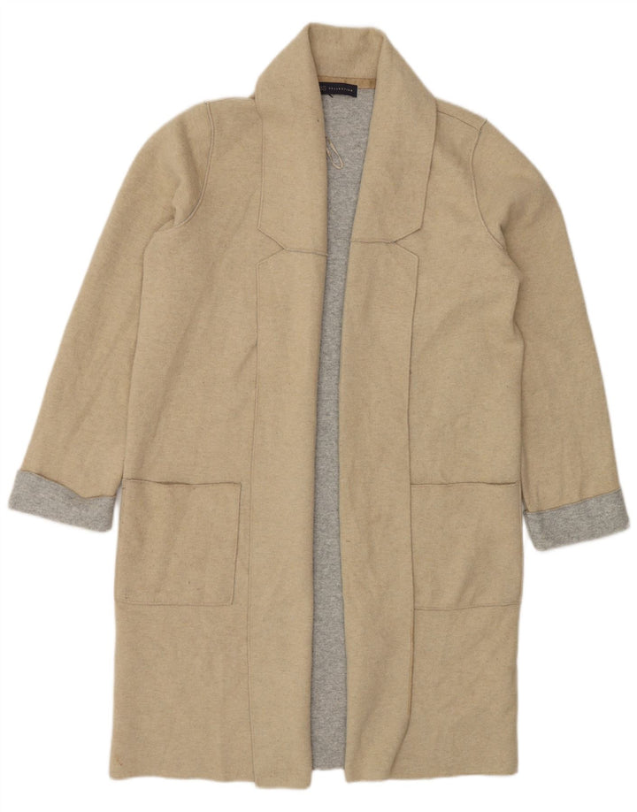 Marks & Spencer Dame åben overfrakke UK 14 Medium Grey Polyester