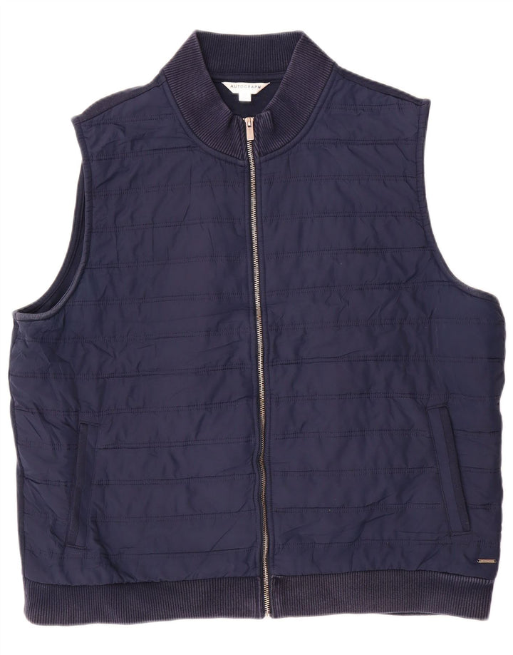 Marks & Spencer Herre Autograph Træningsdragt Top Jakke 2XL Navy Blue