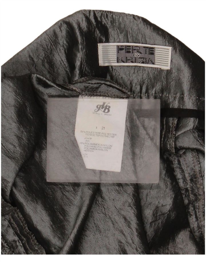 Perte by Krizia Dame A-line nederdel W36 XL Grå polyester