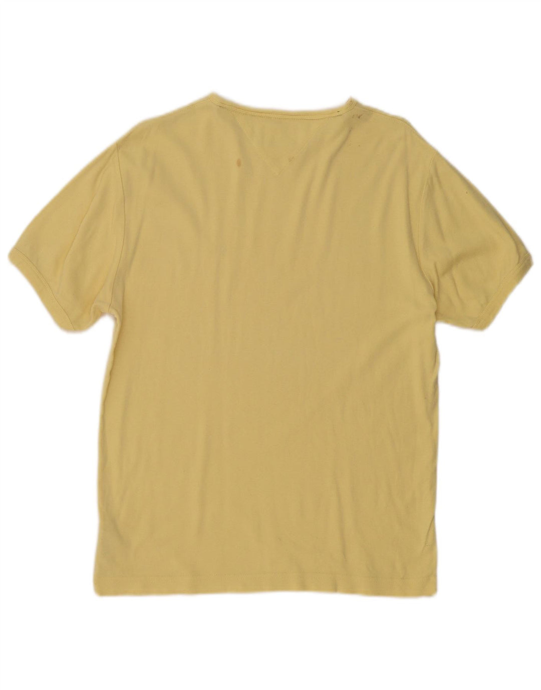 Tommy Hilfiger Herre T-Shirt Top Medium Gul Bomuld