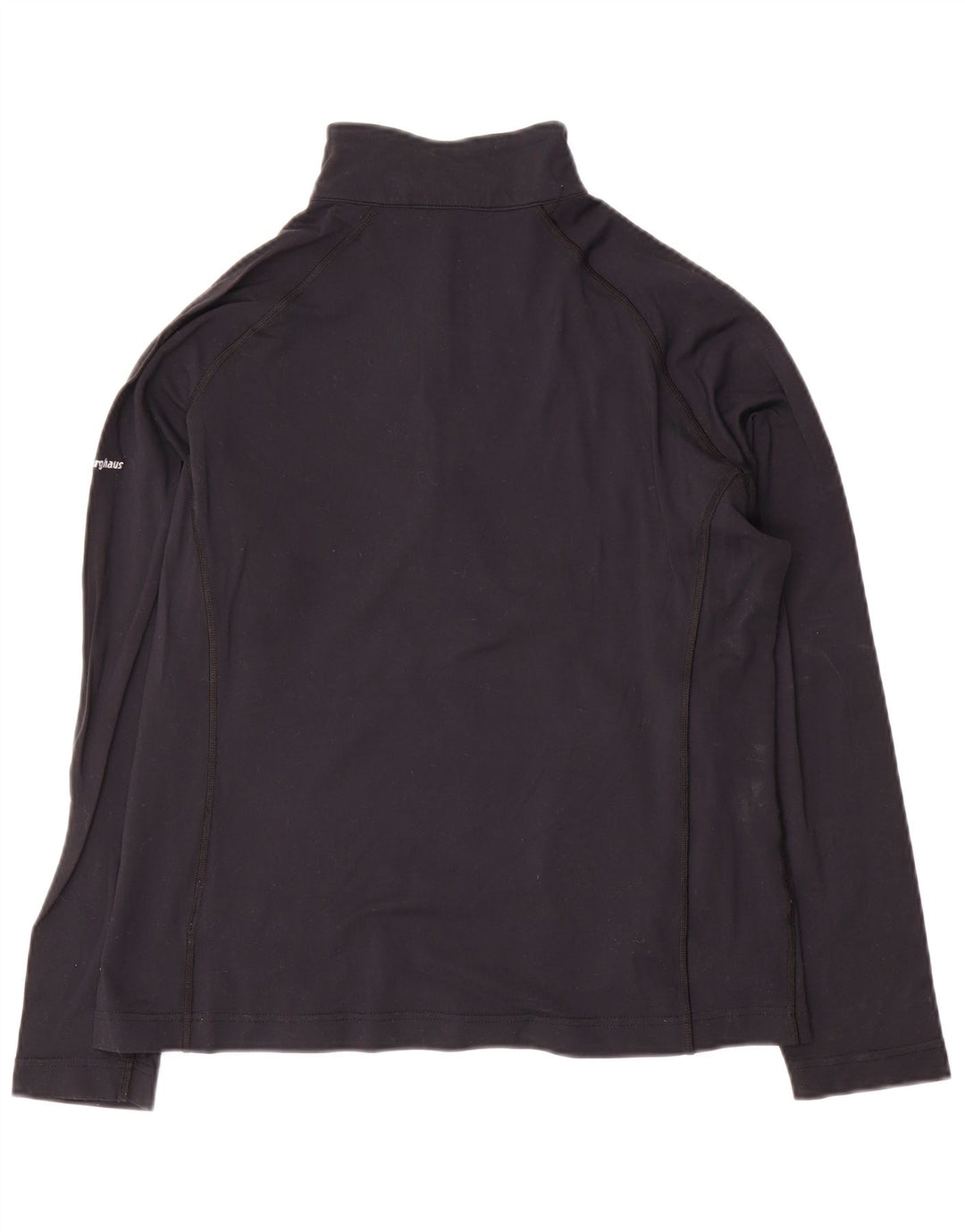 Berghaus Womens Zip Neck Pullover Træningsdragt Top UK 14 Large Navy Blue Nylon