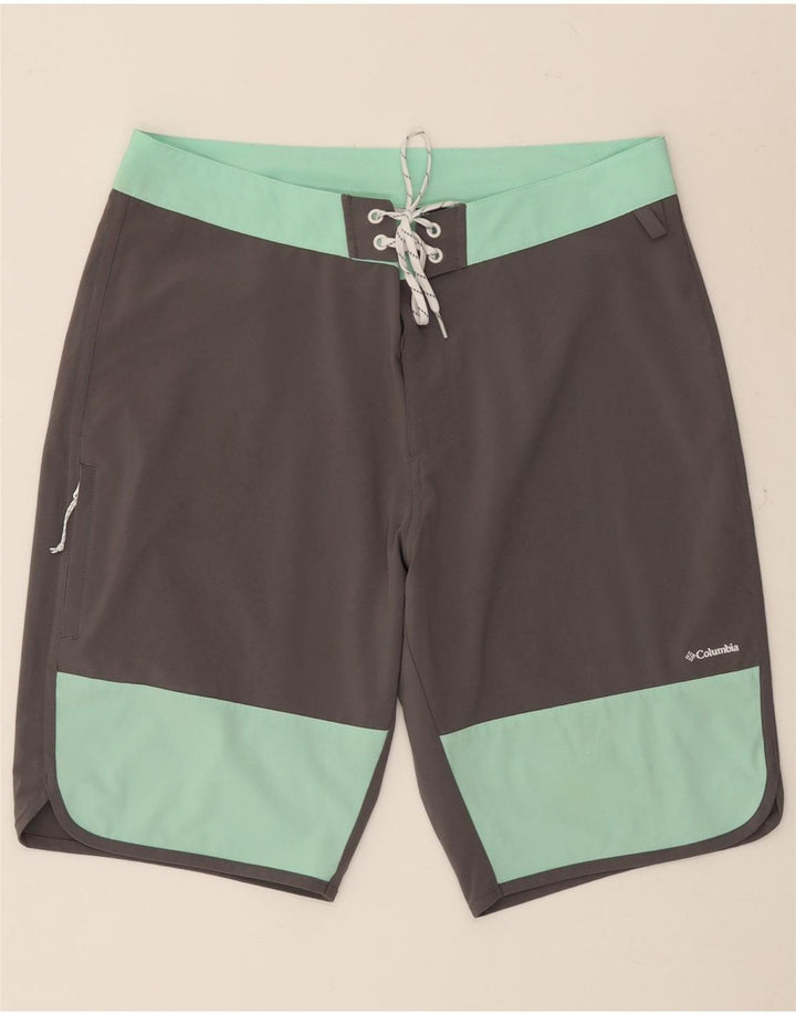 Columbia Badeshorts til mænd mellemgrå Colourblock Polyester