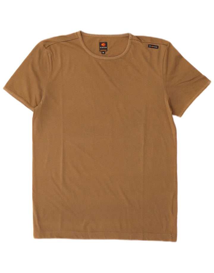 Energie Herre T-Shirt Top Medium Beige Bomuld