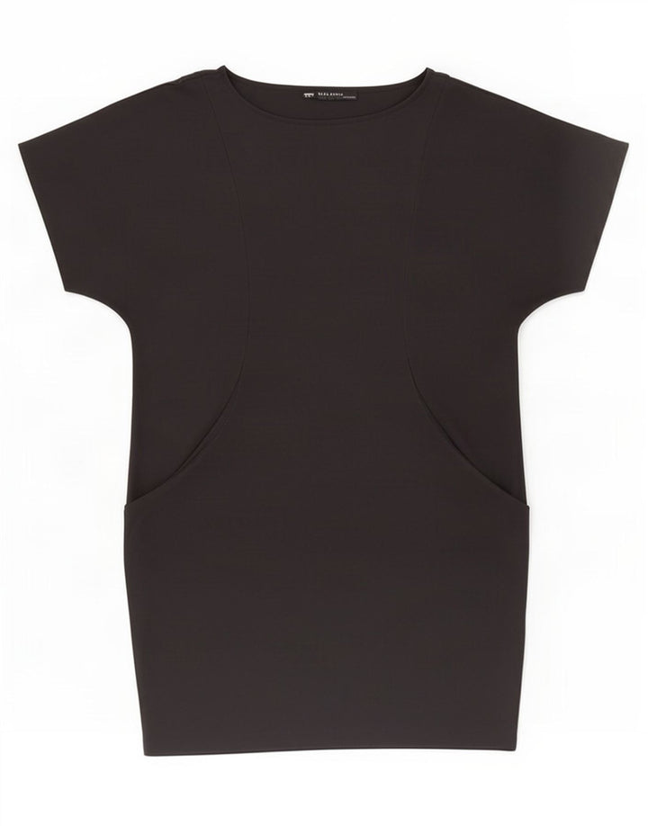 Zara Womens Bubble Dress UK 16 Large Black