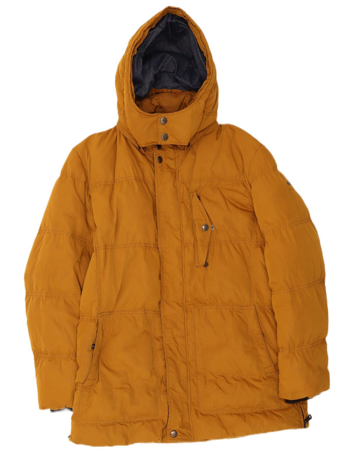 Hugo Boss Herre hættepolstret jakke UK 40 Large Yellow
