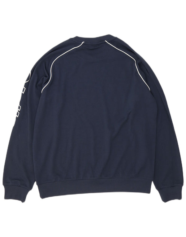 Lotto Herre Foligno Calcio Graphic Sweatshirt Jumper Large Navy Blue