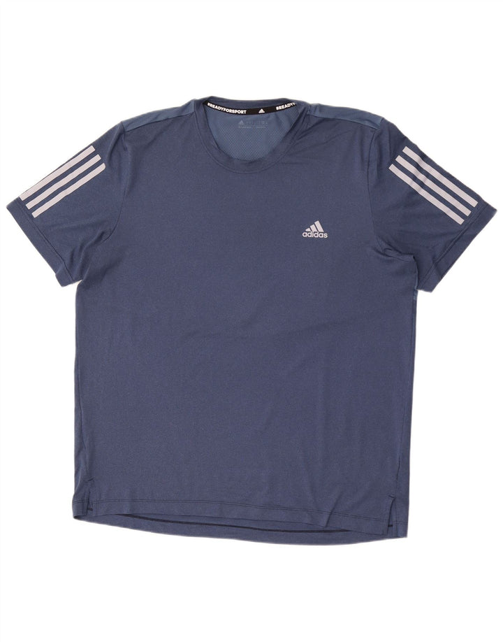 Adidas Herre Aeroready T-Shirt Top Stor Blå