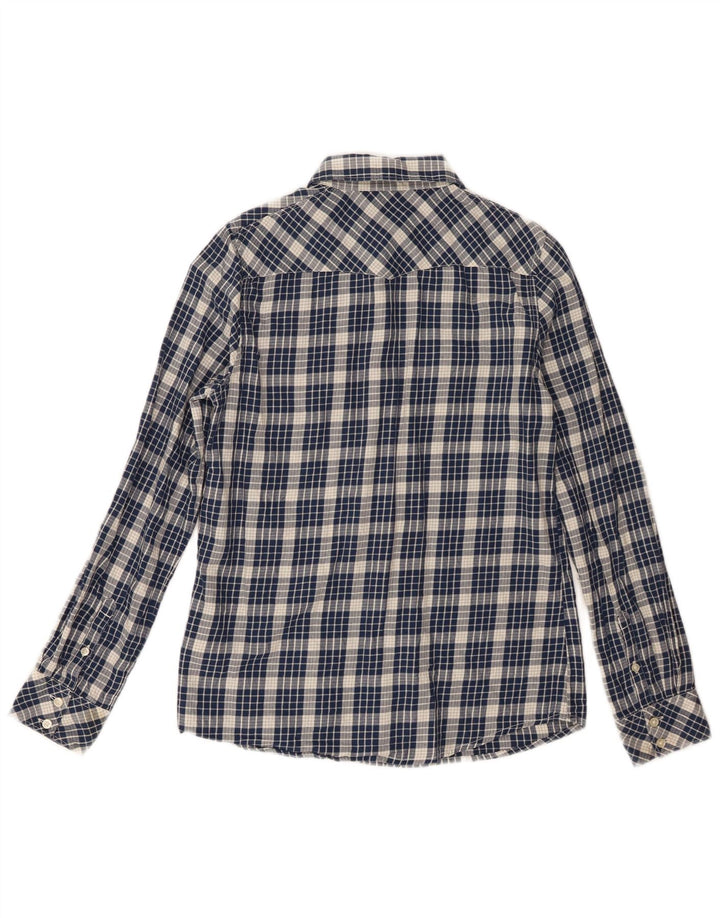 Wrangler Flanelskjorte til kvinder XS Marineblå ternet bomuld