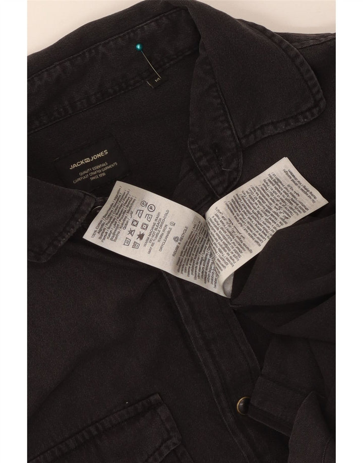 JACK & JONES Denimskjorte til mænd Medium Sort Bomuld