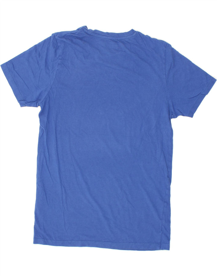 JACK & JONES Mens Core Graphic T-Shirt Top Medium Blue Cotton Vintage Jack & Jones and Second-Hand Jack & Jones from Messina Hembry 