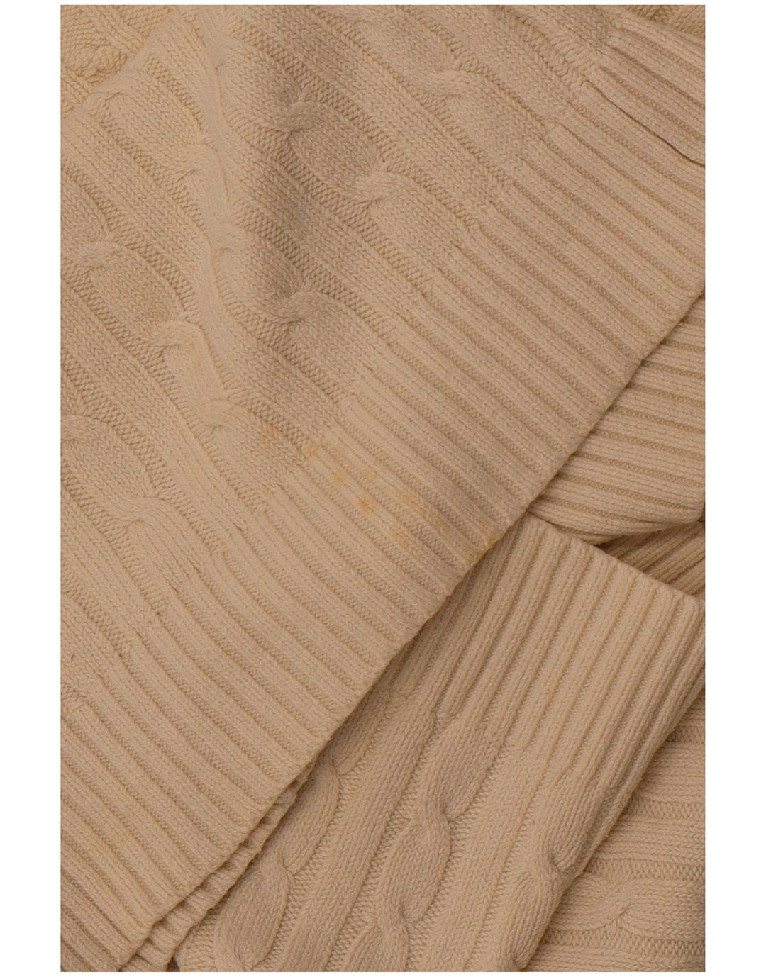 CREW TØJ Dame V-hals sweater UK 18 XL Off White Bomuld