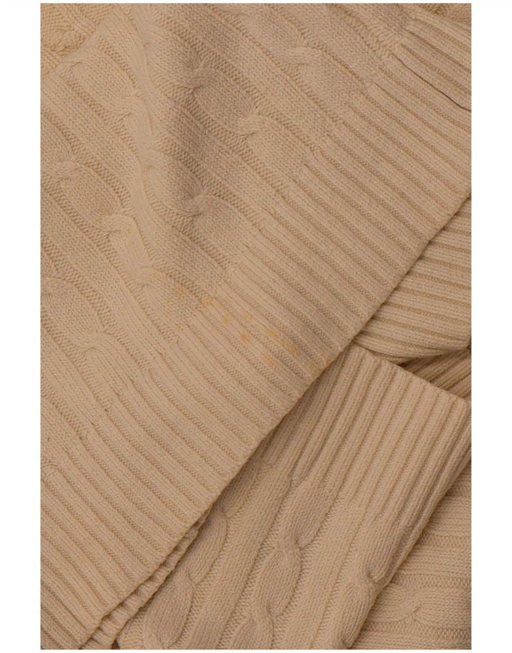 CREW TØJ Dame V-hals sweater UK 18 XL Off White Bomuld