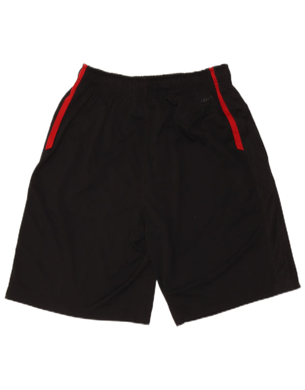 Nike Dame Dri Fit Sports Shorts UK 12 Medium Sort Colourblock Polyester
