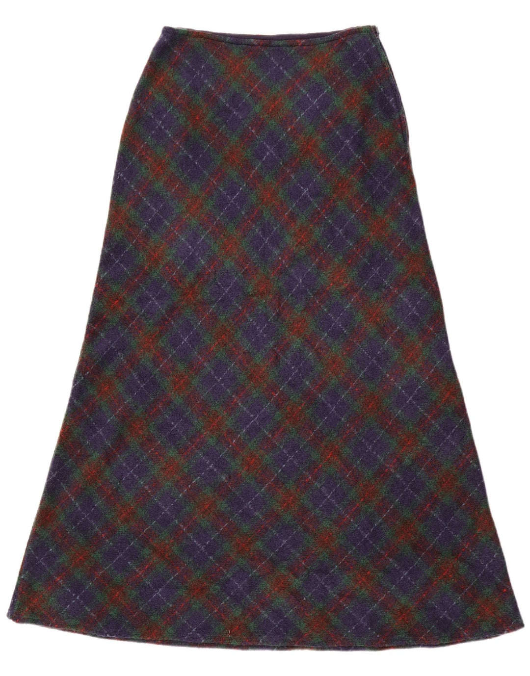 Benetton Dame Maxi Nederdel W28 Medium Blue Check