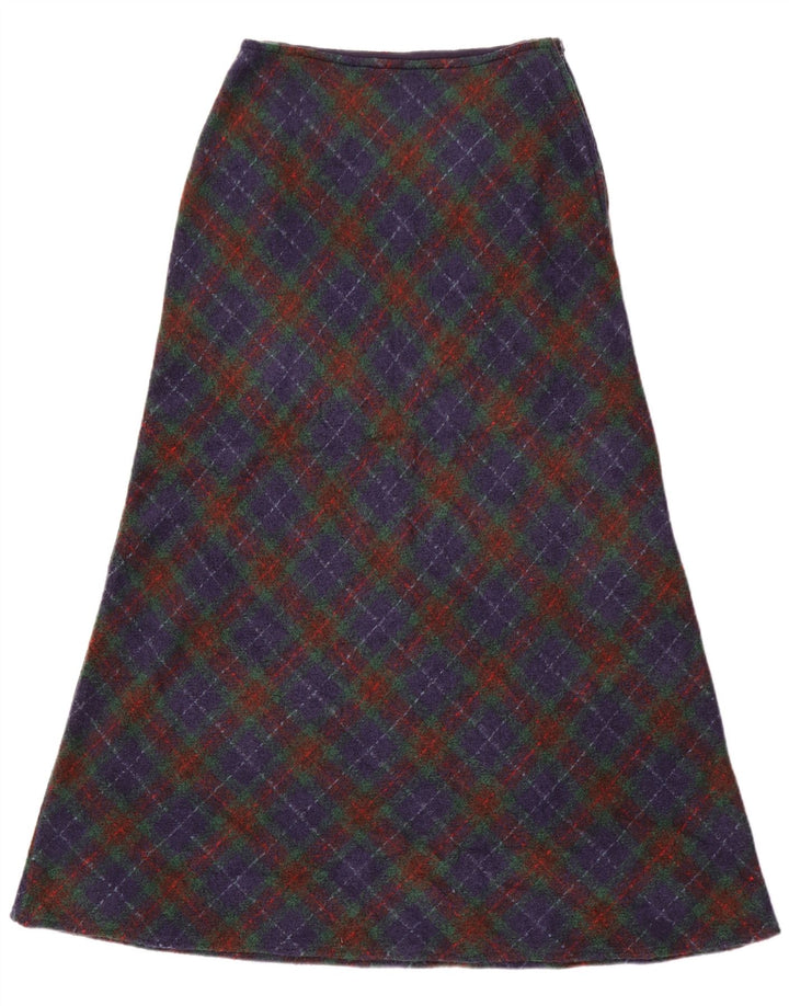 Benetton Dame Maxi Nederdel W28 Medium Blue Check