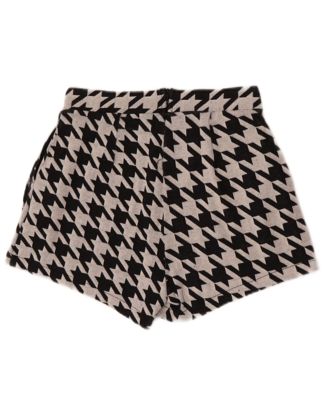 Zara Trafaluc Casual Shorts til kvinder, Små W26, sorte hundestød