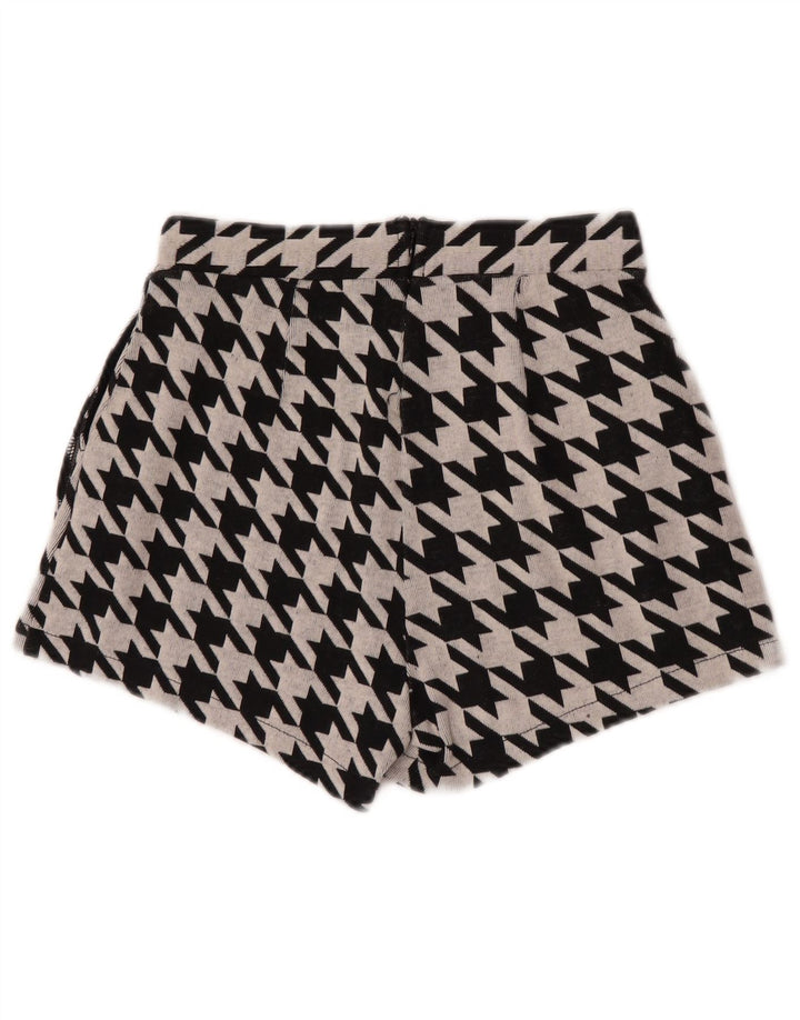Zara Trafaluc Casual Shorts til kvinder, Små W26, sorte hundestød