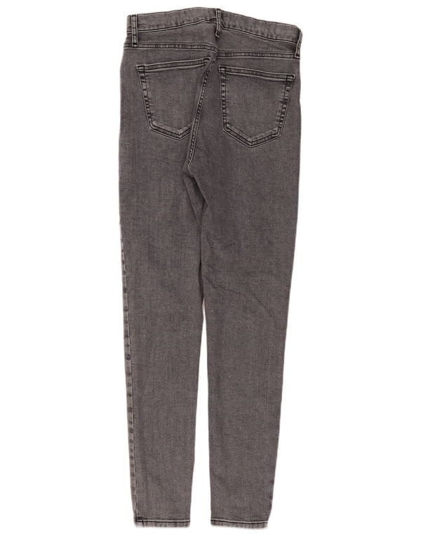 Topshop Dame Jamie Skinny Jeans UK 12 Medium W30 L29 Grå Bomuld