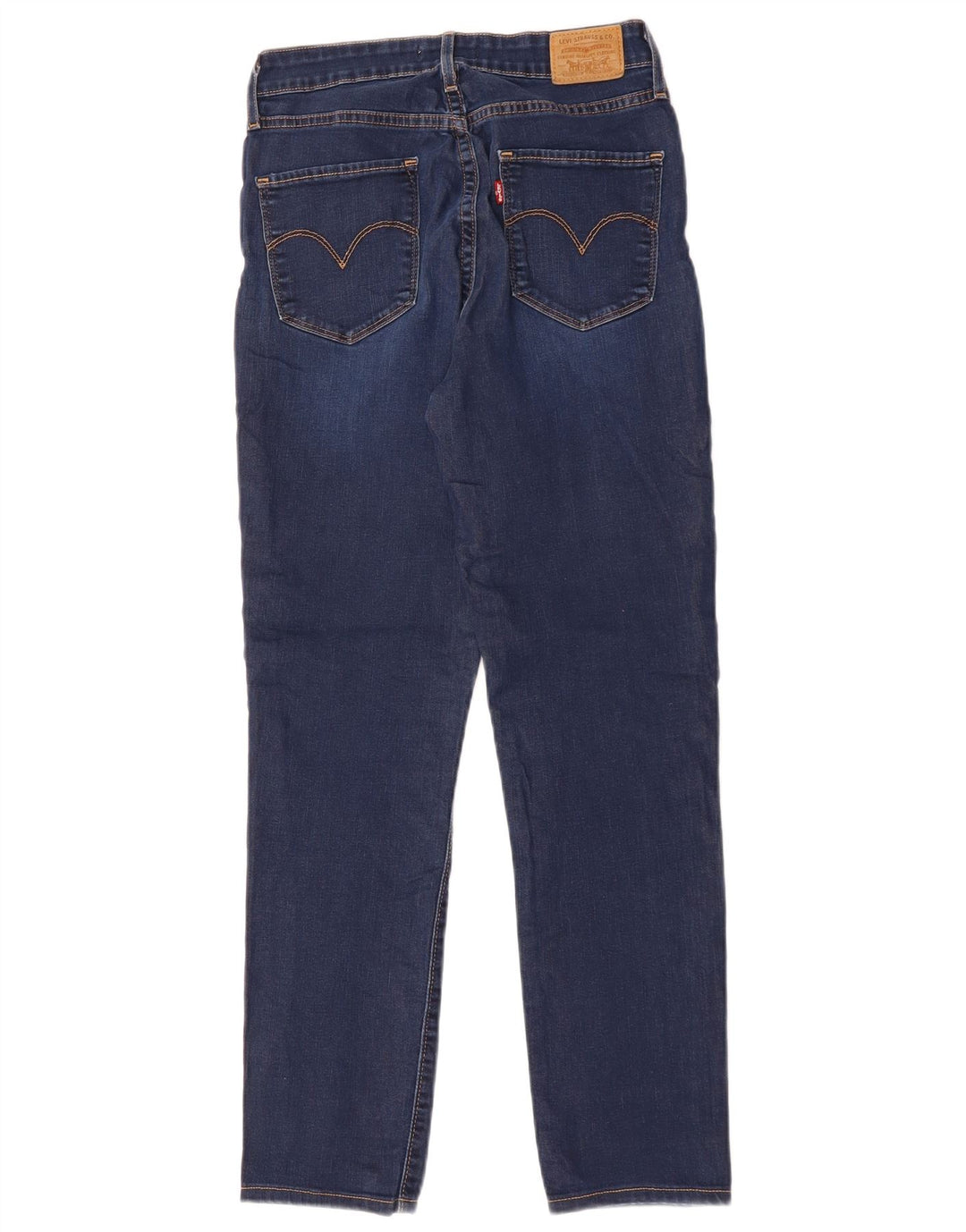 LEVI'S Dame 721 Skinny Jeans med høj talje W28 L28 Marineblå Bomuld