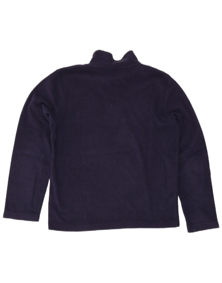 Kappa herre lynlås hals fleece jumper stor marineblå polyester