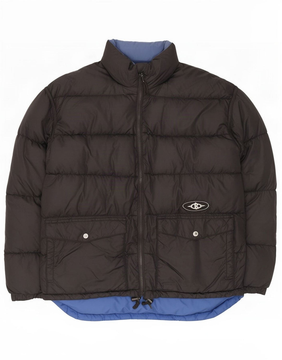 Killer Loop Herre grafisk vendbar polstret jakke UK 38 Medium Black