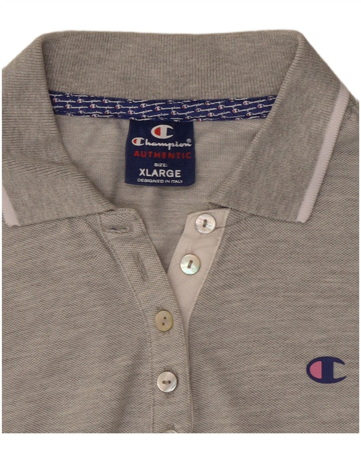 Champion Dame Polo Shirt UK 18 XL Grå