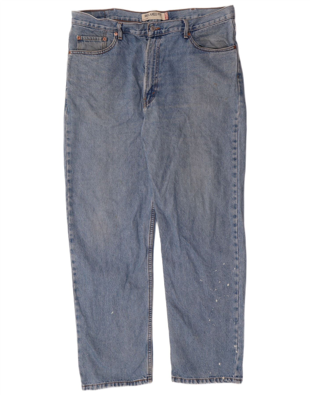 LEVI'S Herre 550 Relaxed Fit Straight Jeans W40 L32 Blå Bomuld