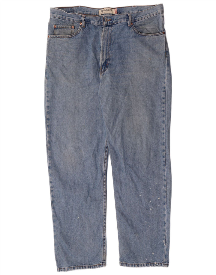 LEVI'S Herre 550 Relaxed Fit Straight Jeans W40 L32 Blå Bomuld