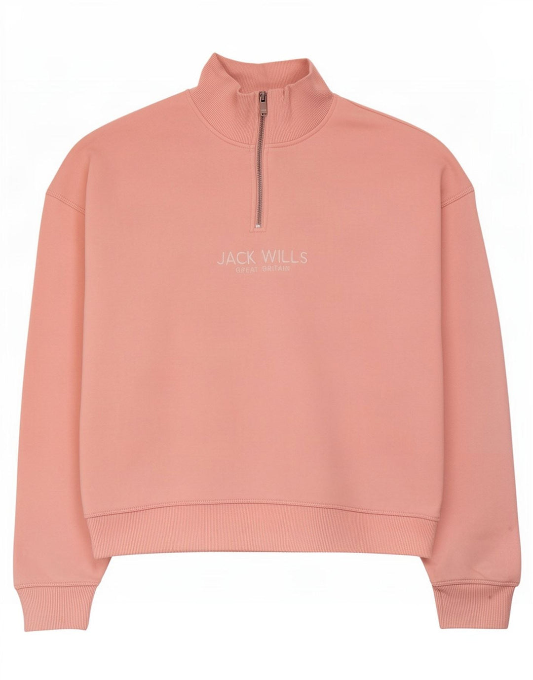 Jack Wills Dame Oversized Grafisk Sweatshirt Jumper UK 12 Medium Pink