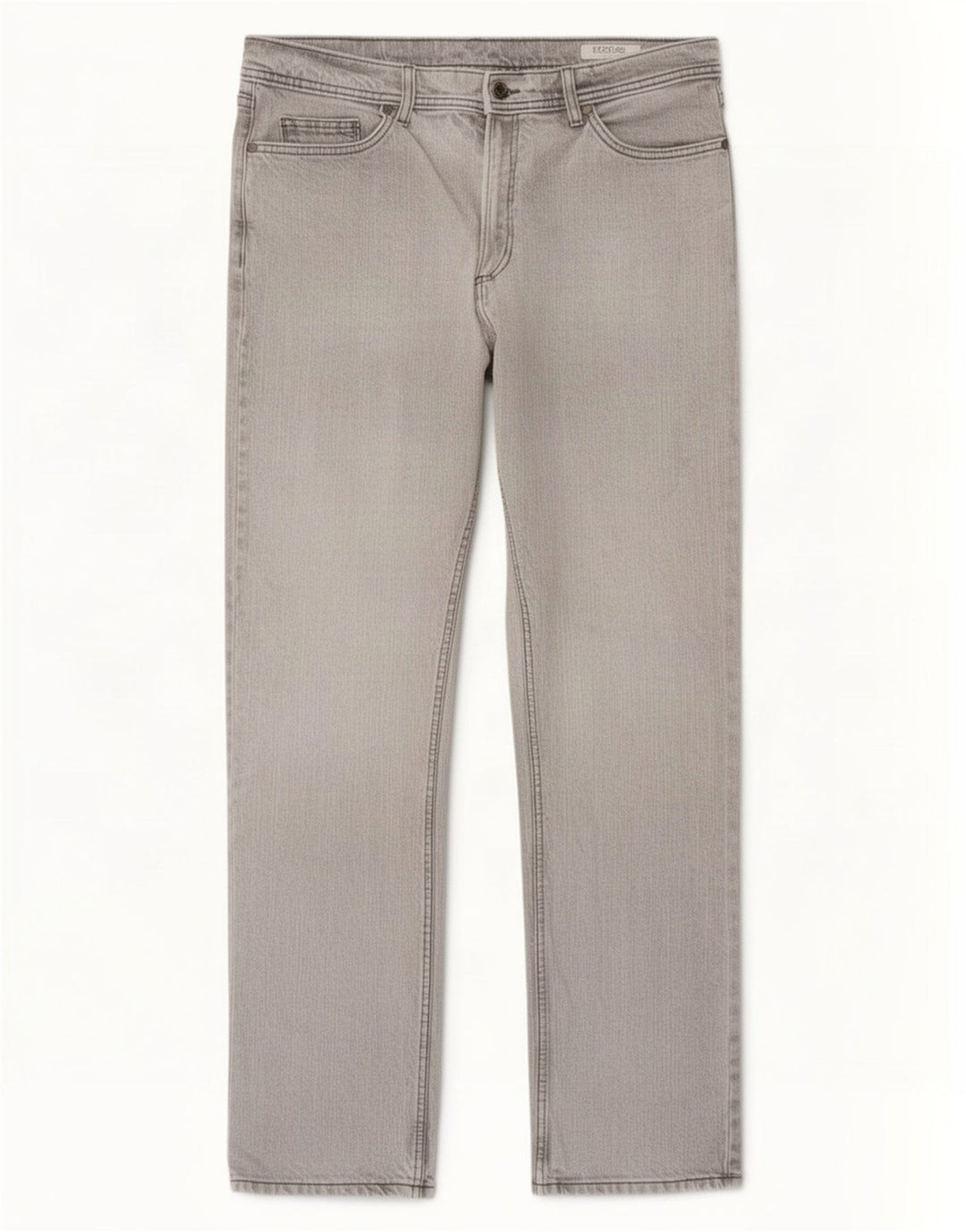Marks & Spencer Herre Regular Straight Jeans W36 L33 Grå Bomuld