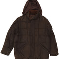 Fay Herre Hooded Loose Fit Polstret Jakke UK 40 Large Brown