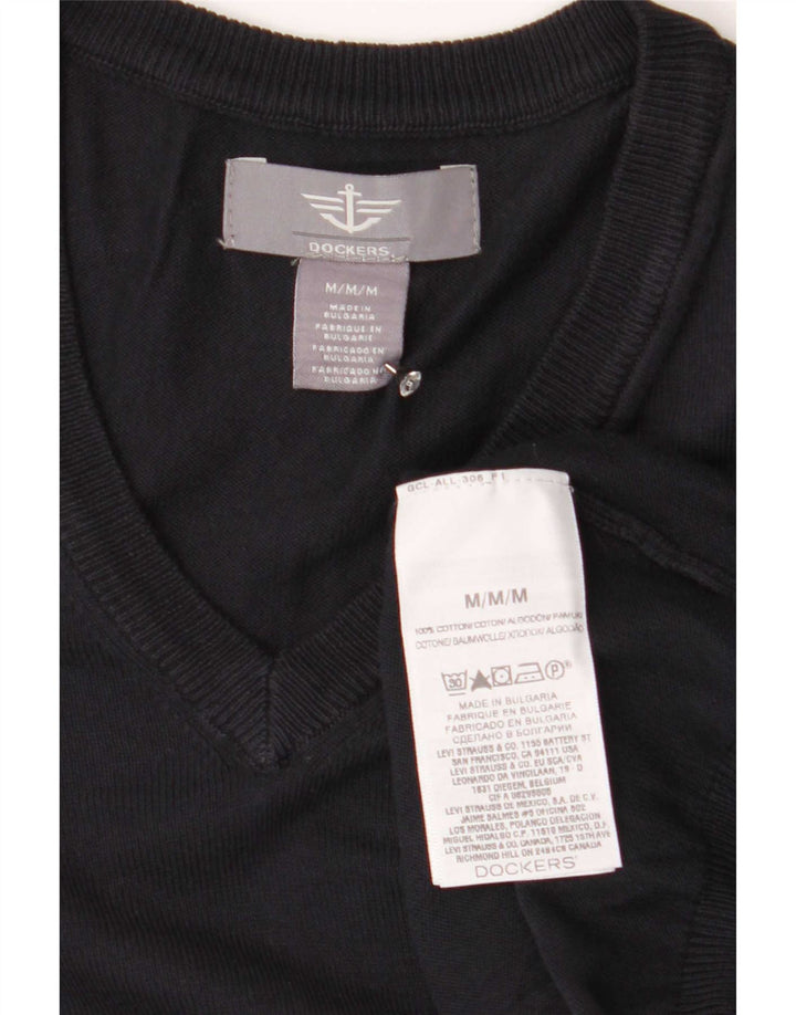 Dockers Herre V-hals sweater Medium marineblå bomuld