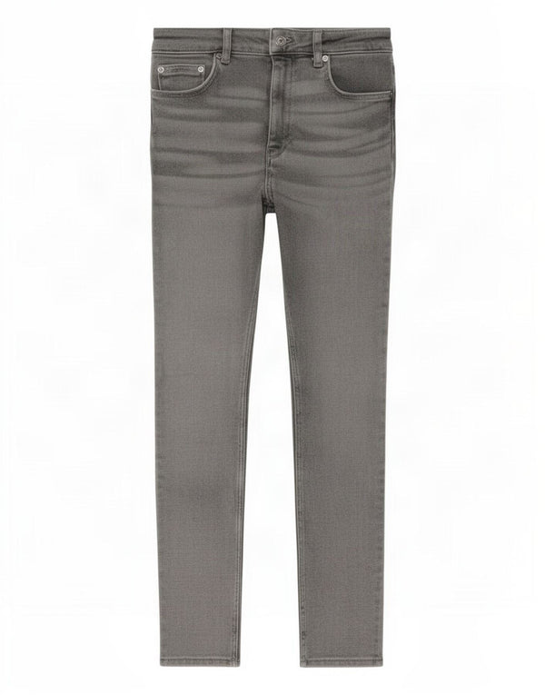Zara Dame Højtalje Skinny Jeans EU 38 Small W28 L26 Grå