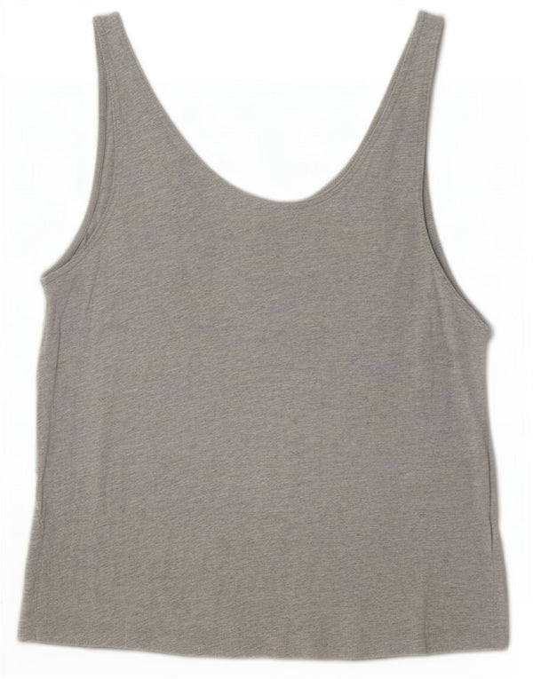 Puma Dame Grafisk Vest Top UK 10 Small Grå Flecked