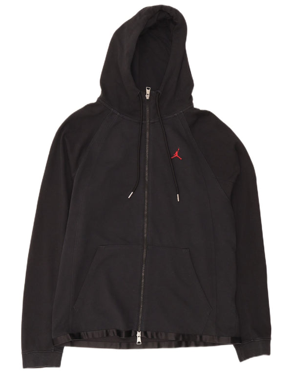 Jordan sweater med lynlås til mænd mellem marineblå bomuld