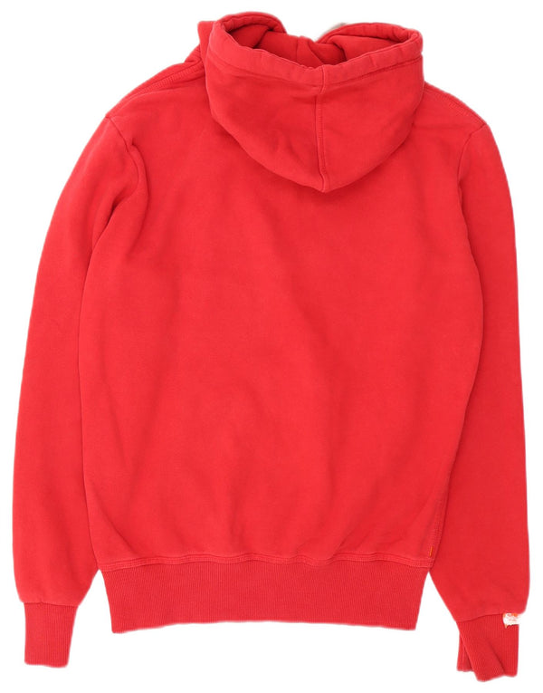 Superdry Grafisk hættetrøje til mænd Medium rød bomuld