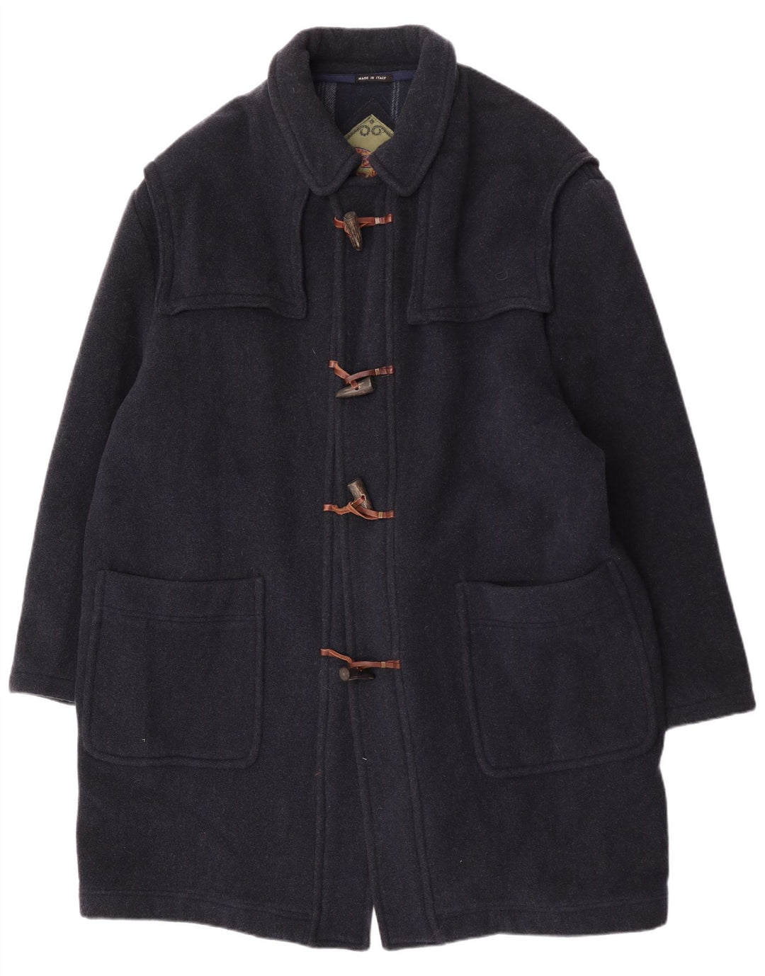 Lebole Herre Loose Fit Duffle Coat UK 42 XL Navy Blue