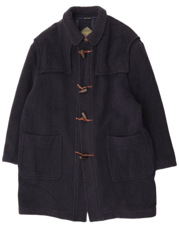 Lebole Herre Loose Fit Duffle Coat UK 42 XL Navy Blue