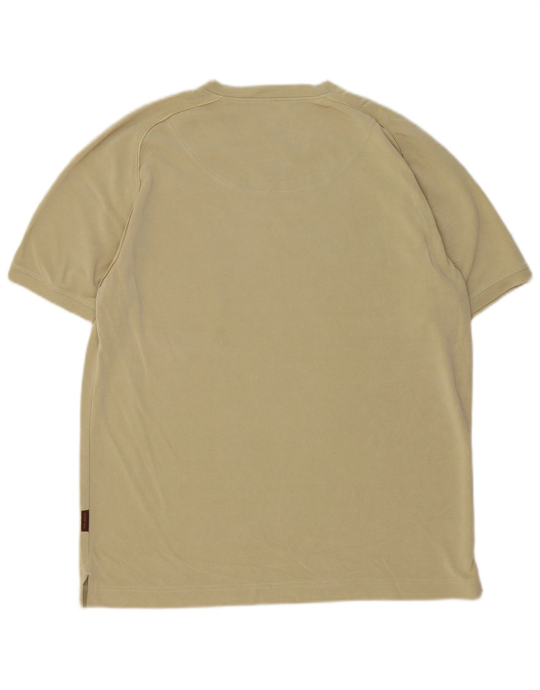 Ted Baker Herre T-Shirt Top Størrelse 4 Stor Khaki Bomuld