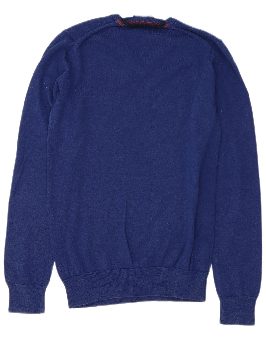 FRED PERRY Herre V-hals sweater XS Blå uld