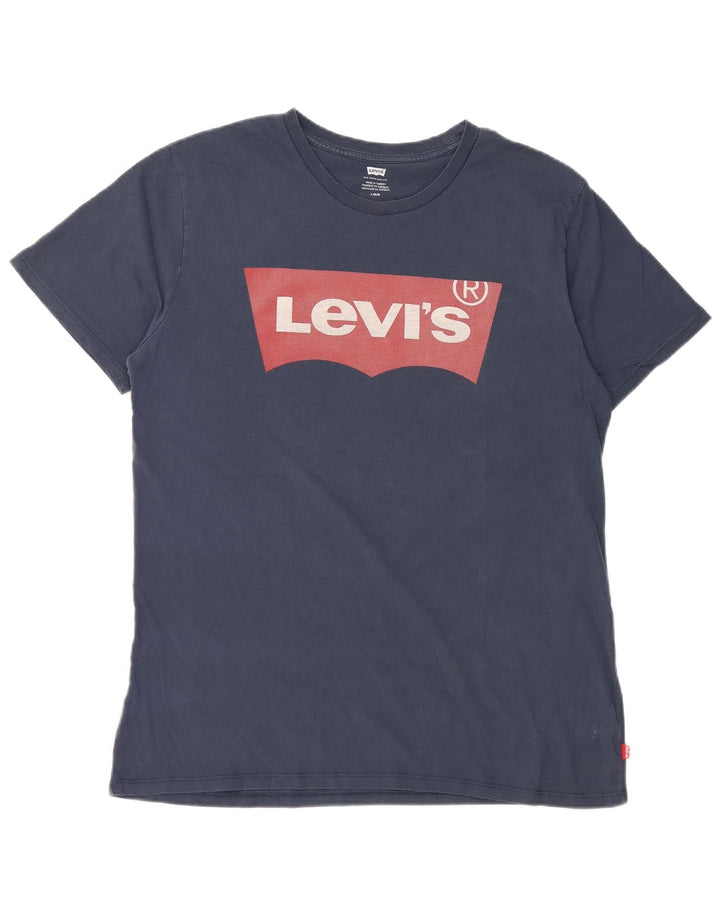 Levi's Grafisk T-shirt til mænd, stor marineblå
