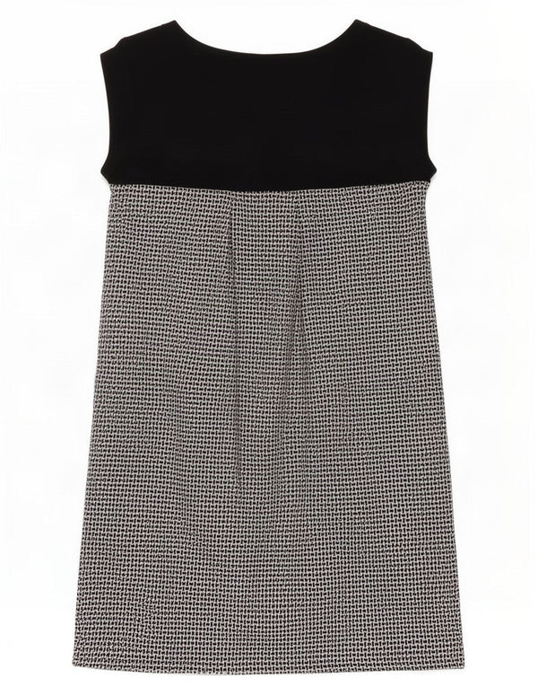 Zara Dame Ærmeløs Shift Dress UK 8 Small Navy Blue Colourblock