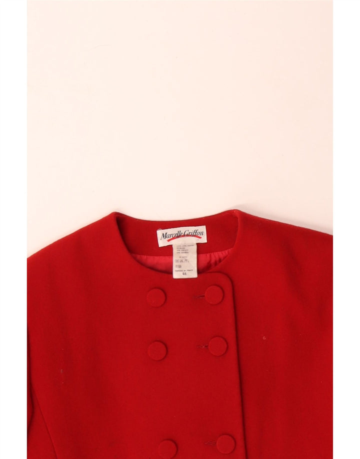 MARCELLE GRIFFON Dame 3/4-ærmet blazerjakke IT 44 Medium Rød