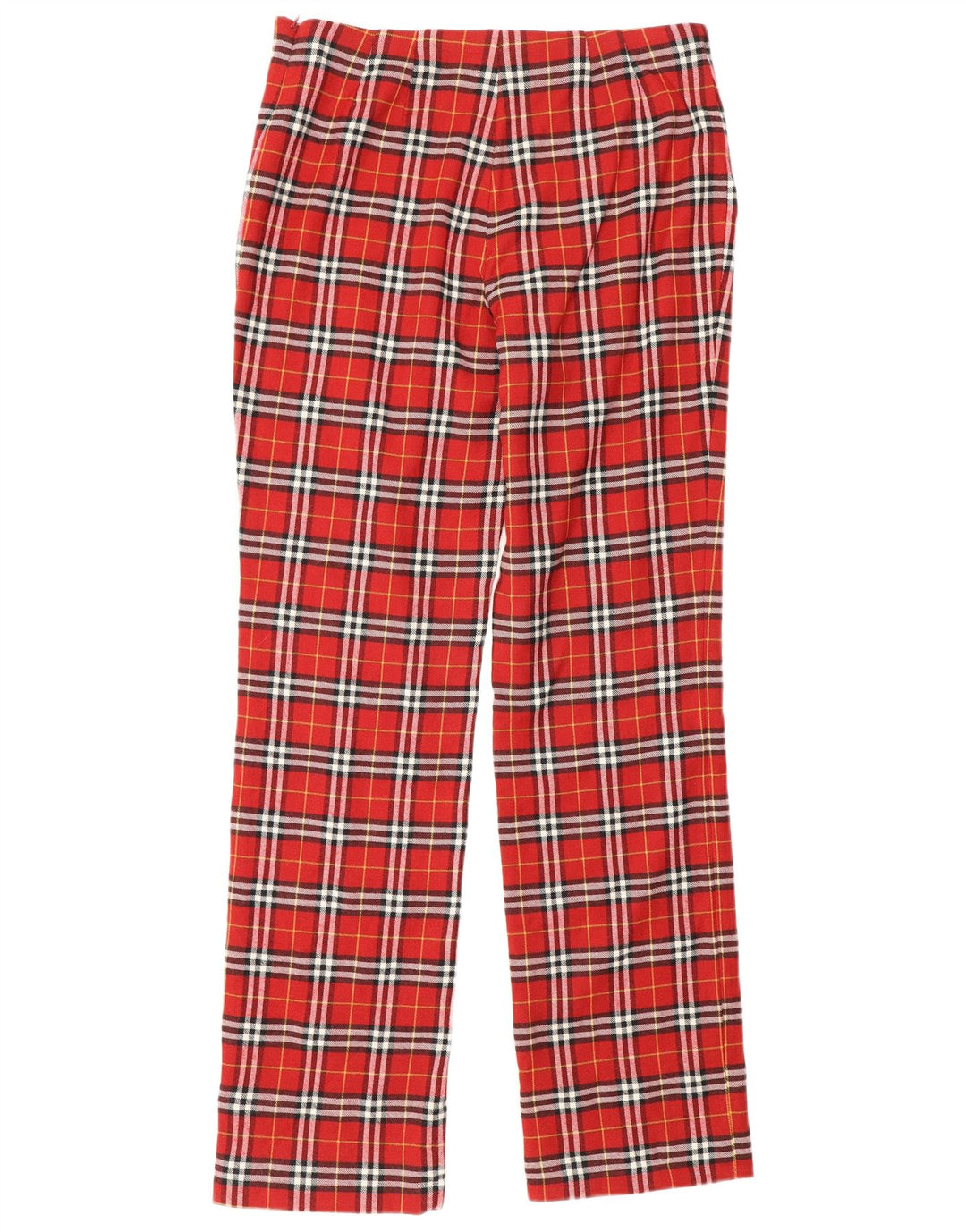 Paola Rossini Dame Casual Bukser IT 44 Medium W30 L31 Rød ternet