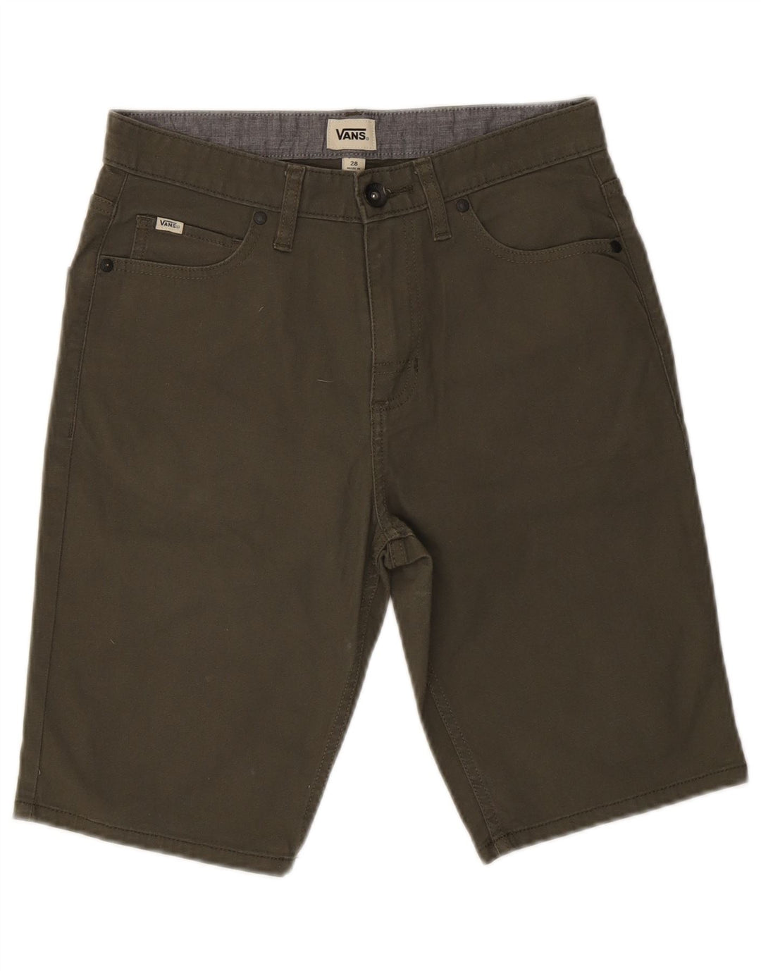 VANS Herre Casual Shorts W28 Small Khaki Bomuld