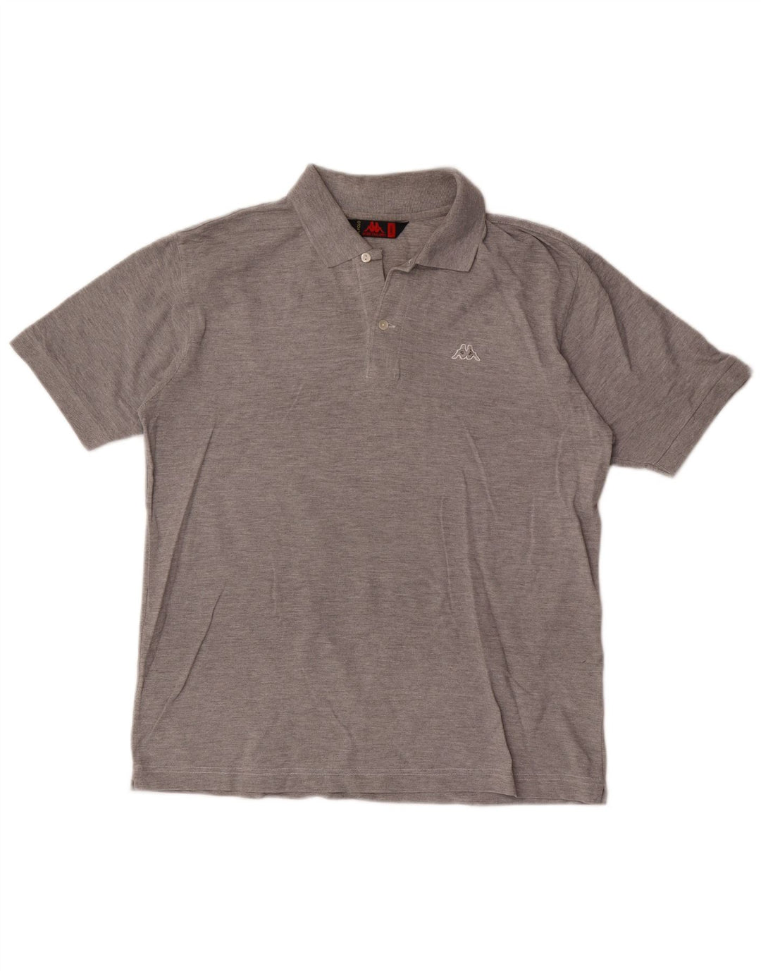 Kappa herre poloshirt, stor grå bomuld