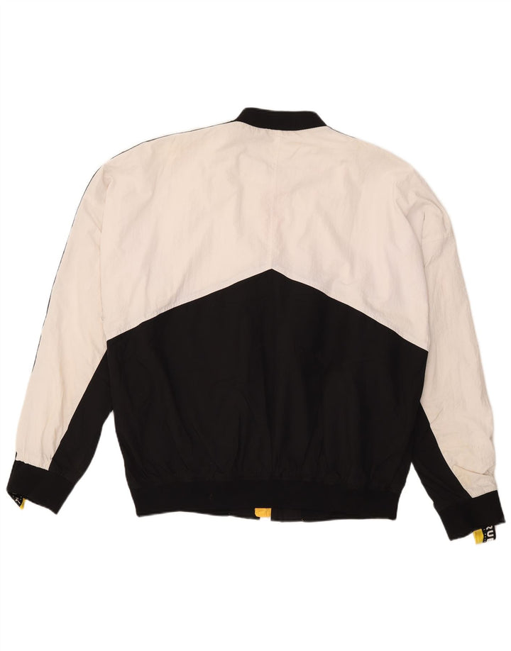 Zara Herre grafisk træningsdragt Top jakke Stor Sort Colourblock Nylon